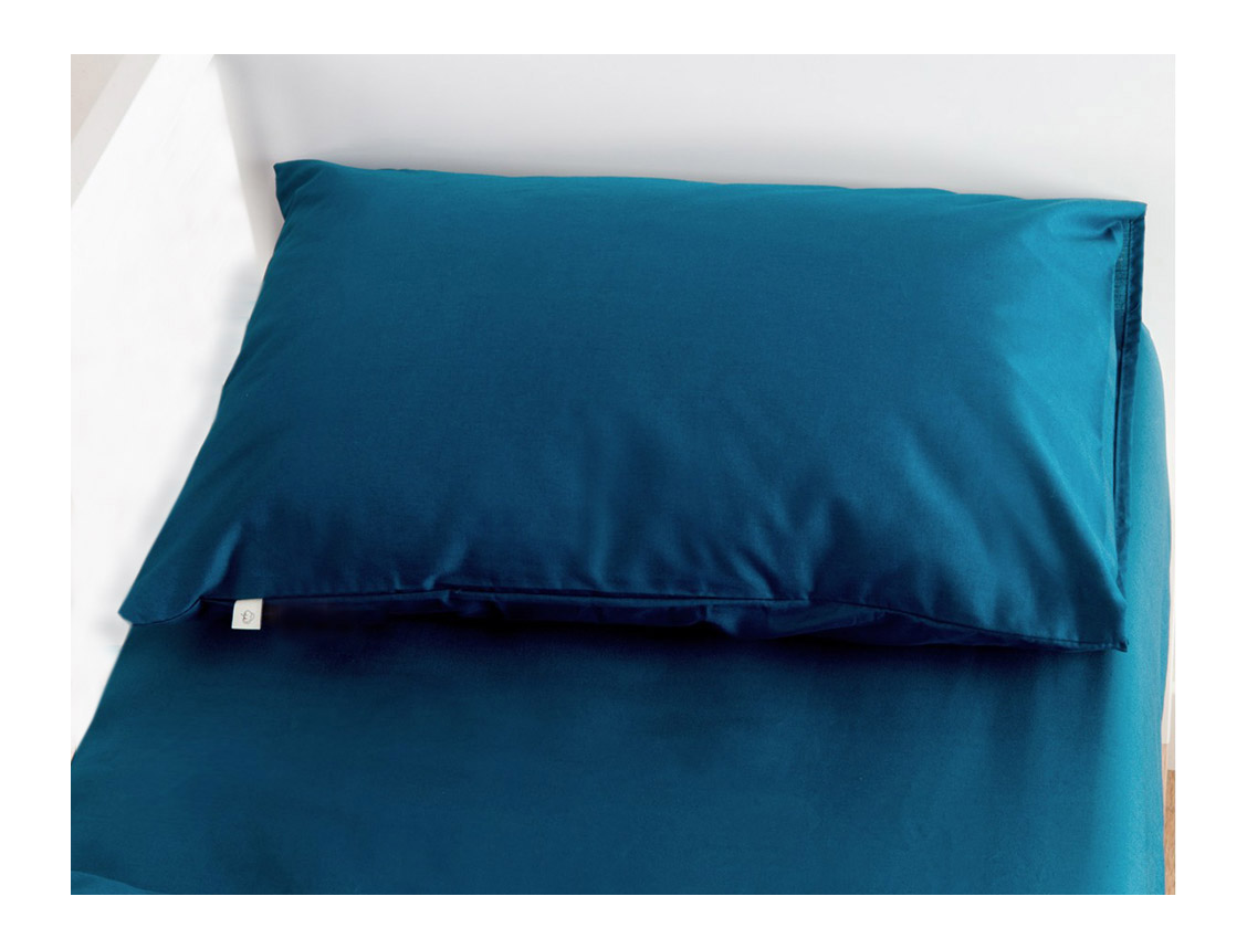 PAIRE de taie d'oreiller PEDRO pour lit bébé CM. 40X60 TOUTES LES COULEURS  Couleur Bleu clair