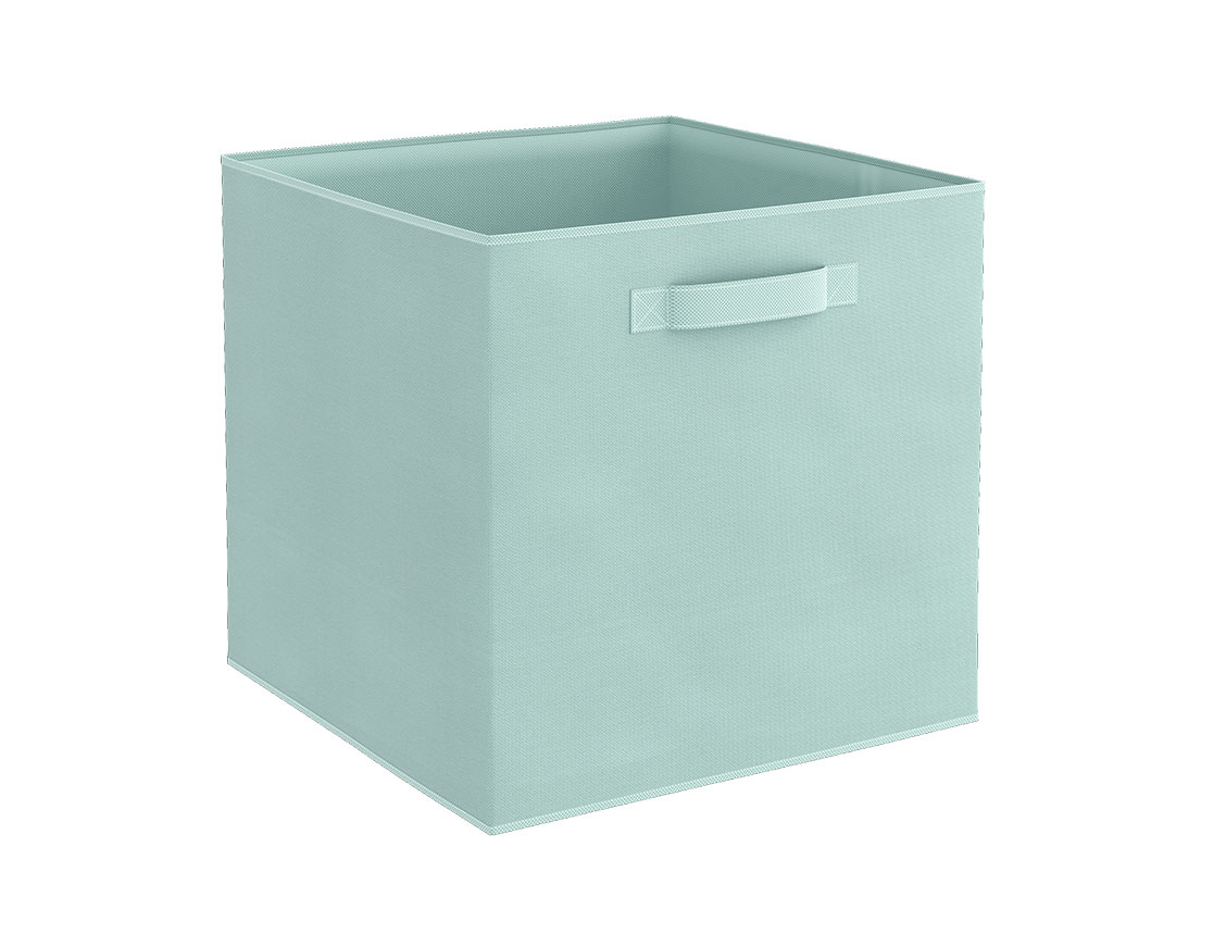 Boîte de rangement Vert d'Eau pour bibliothèque cube
