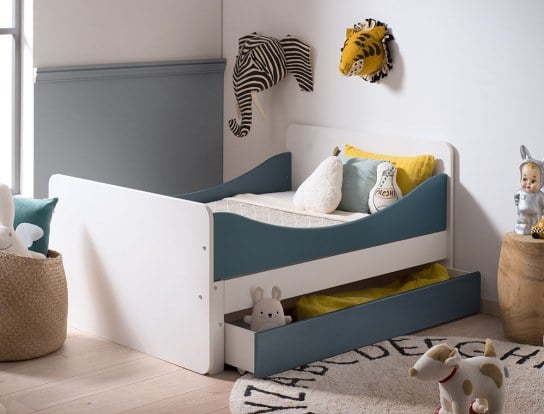 Lit enfant lit simple pour enfant avec matelas et tiroir inclus