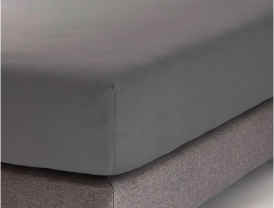 Drap housse gris clair 90x140 cm pour lit enfant évolutif