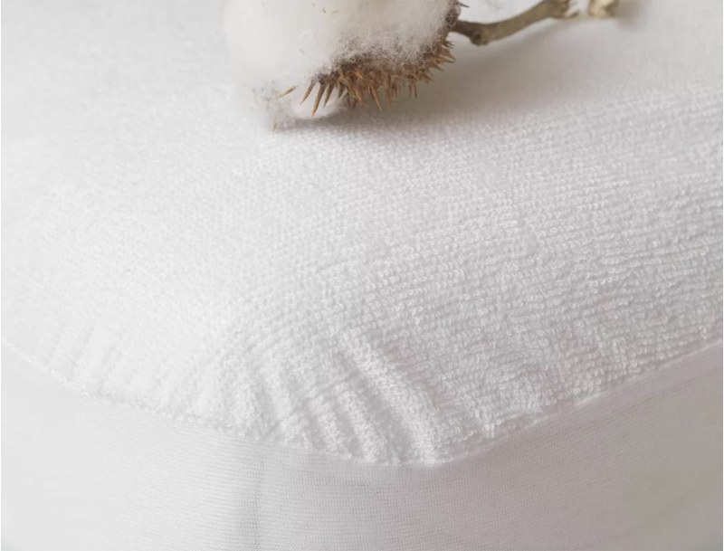 Alèse protège-matelas 90 x 190 cm imperméable 100% coton France - Blanc