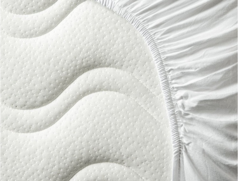 Draps housse blanc 140x200 Coton Bio 80 fils Gost avec élastique